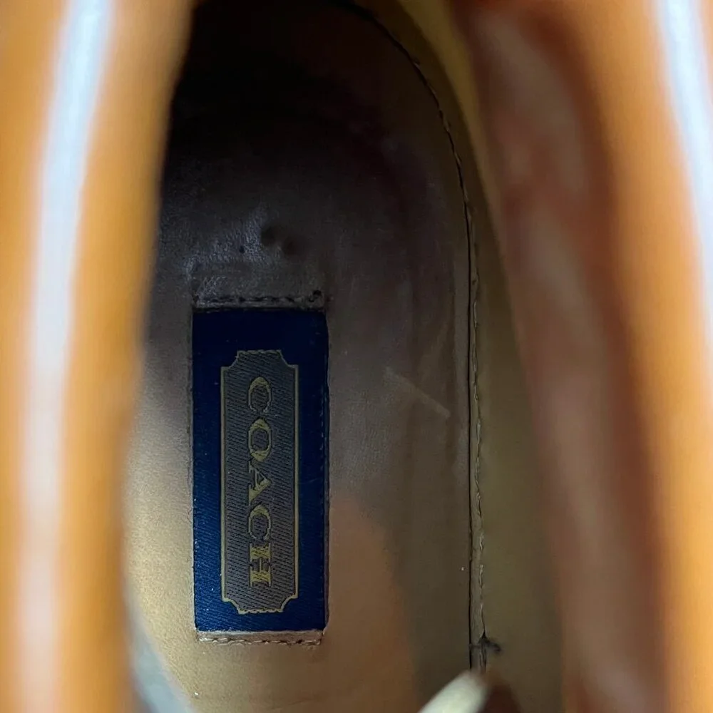 COACH | Vintage Tan Leather Boots| Wmns Sz 9.5 - Picture 9 of 12